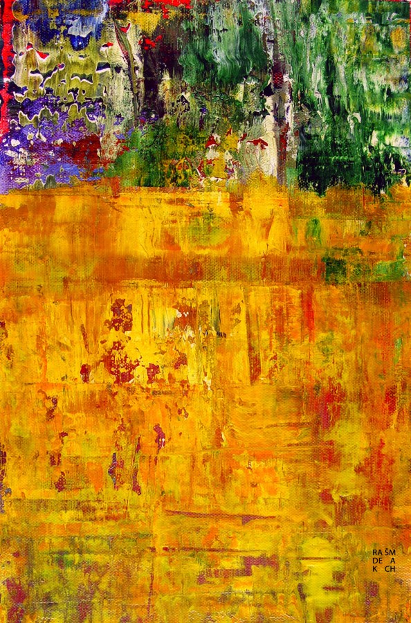 Composition AS128, Akryl na plátně, 2015